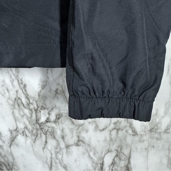 ADIDAS Jacket Womens Medium Black Full Zip Logo Long SleeveTrack Windbreaker M - Picture 4 of 7